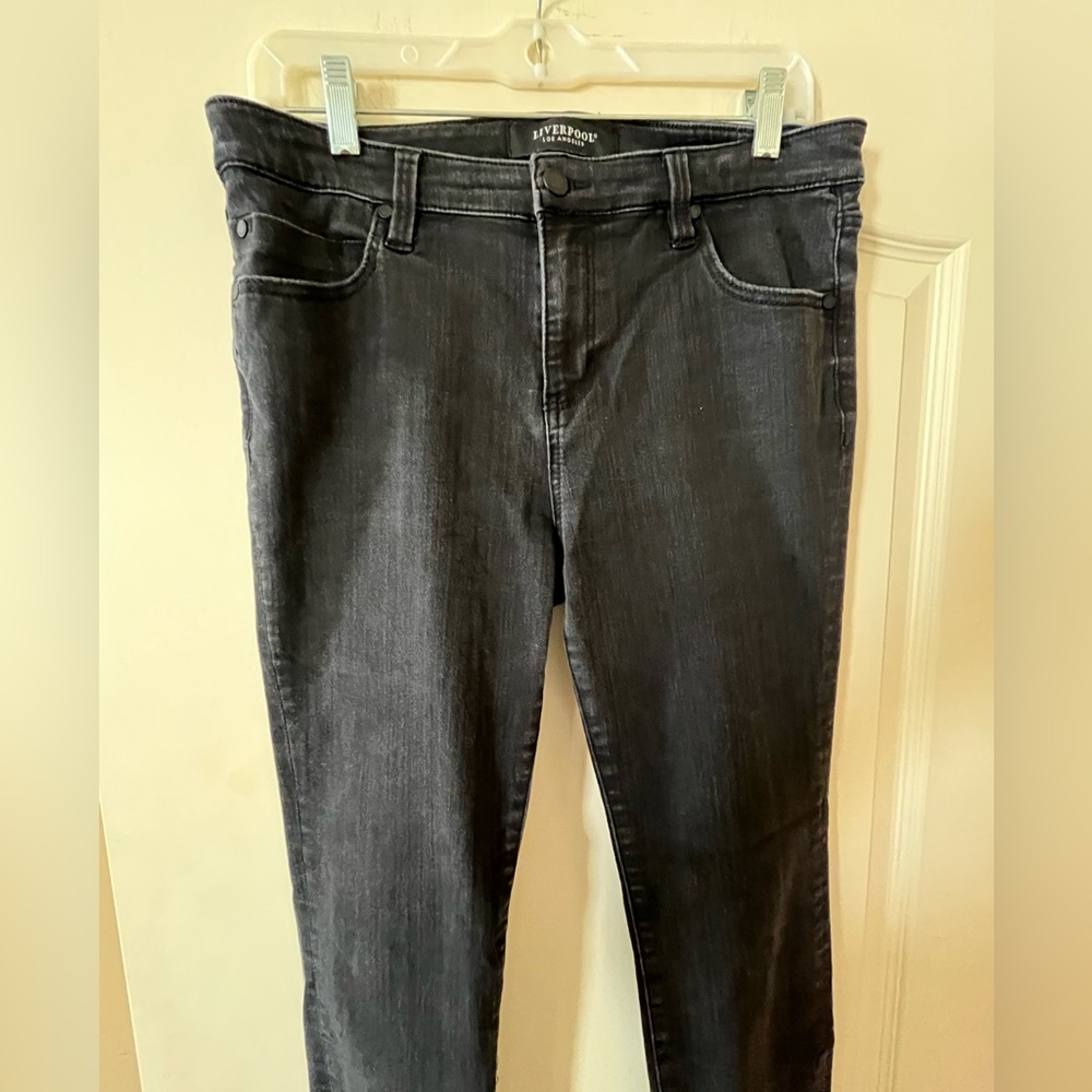 Liverpool Los Angeles Black Designer Skinny Jeans Women’s Size 10 - Picture 8 of 15
